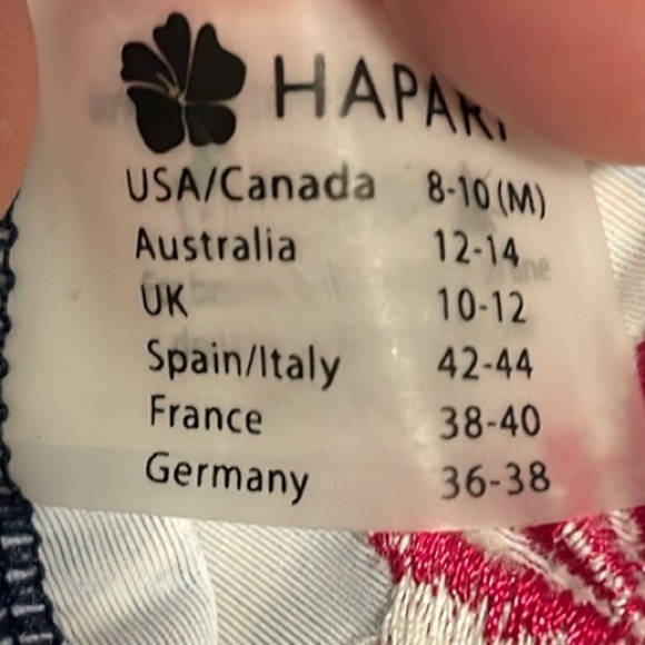 Hapari NWT Amalfi print V Neck Tankini Top Size Medium 8-10 - Picture 7 of 8